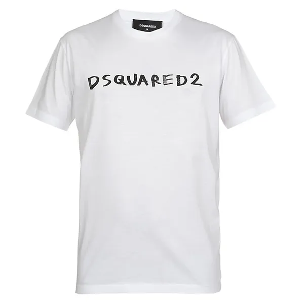 Áo Phông Dsquared2 Printed T-shirt In White S71GD1066 Màu Trắng