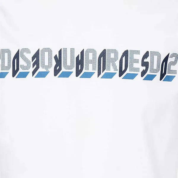 Áo Phông Dsquared2 D2 Mirror Cool Tee S74GD0861 S23009 Màu Trắng