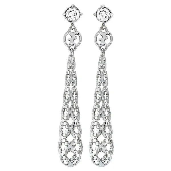 Khuyên Tai Gucci Diamantissima 18 Karat White Gold, Diamond Necklace Màu Trắng