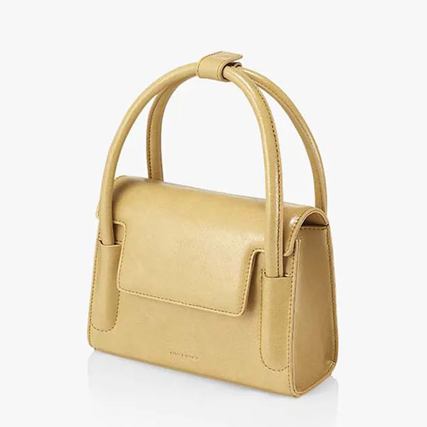 Túi Xách Tay Find Kapoor Marty Bag 18 Crinkled Butter Màu Nâu Vàng - Túi xách - Vua Hàng Hiệu