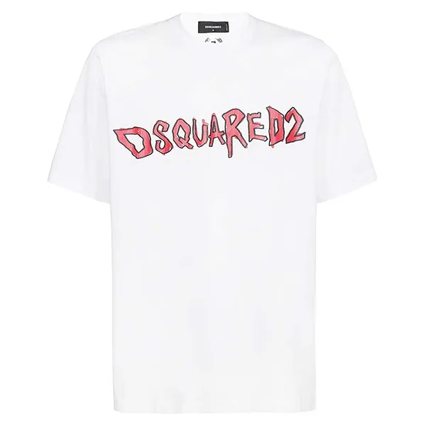 Áo Phông Dsquared2 D2 Rock Slouch T-shirt S74GD0935 S23009 Màu Trắng - Thời trang - Vua Hàng Hiệu