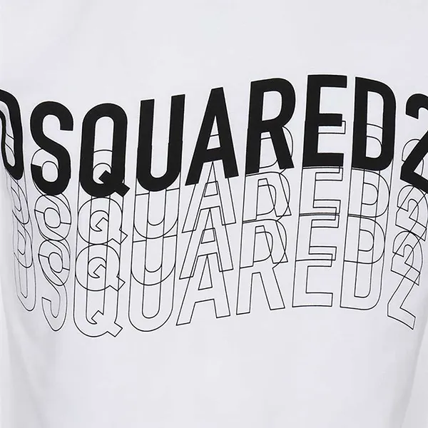 Áo Phông Dsquared2 Multilogo T-shirt S74GD0829 S22427 Màu Trắng