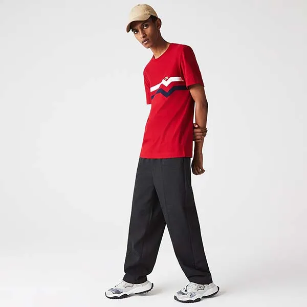 Áo Thun Lacoste Men's T-Shirt TH7974 VLP Màu Đỏ