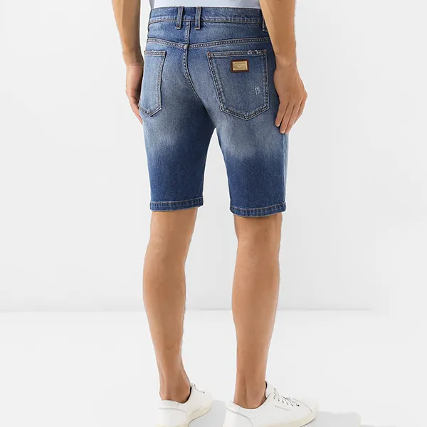 Quần Shorts Nam Jeans Dolce & Gabbana D&G GY4JED-G8BF7 Màu Xanh Nhạt