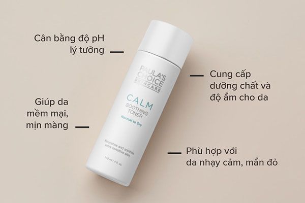 Nước Hoa Hồng Hỗ Trợ Phục Hồi Da Paula's Choice Calm Redness Relief Toner Dry Skin 118ml - 3