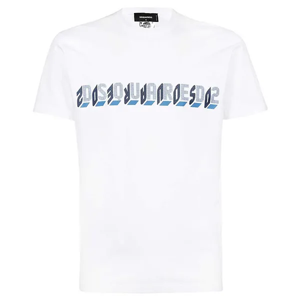Áo Phông Dsquared2 D2 Mirror Cool Tee S74GD0861 S23009 Màu Trắng