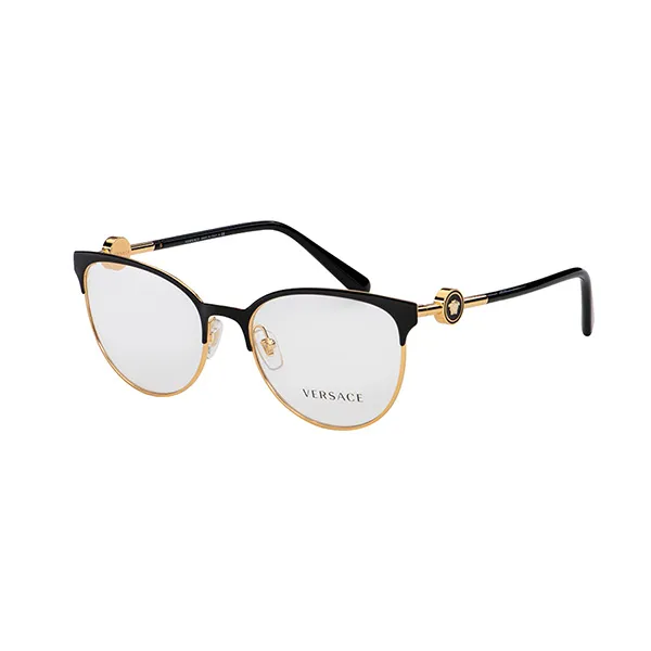 Kính Mắt Cận Versace Eyeglasses VE 1271 1433 54 Màu Đen Vàng - 3