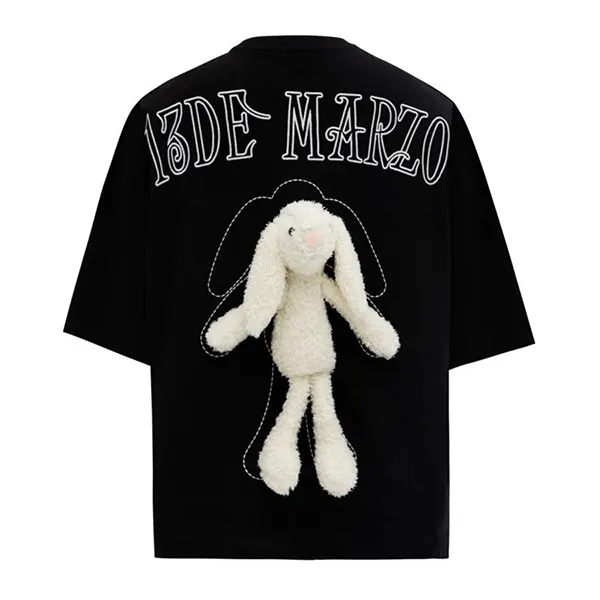 Áo Phông 13 De Marzo Plush Rabbit Tee DMZ102 TS017 Màu Đen