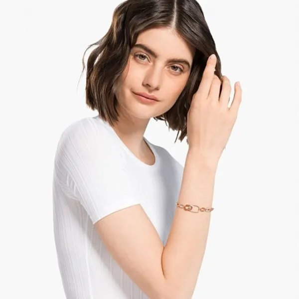 Vòng Đeo Tay Swarovski Sparkling Dance North Bracelet Màu Vàng