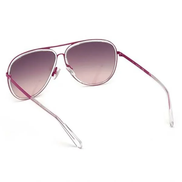 Kính Mát Guess Pink Aviator/Pilot Sunglasses GU698272Z64 Màu Hồng - Kính mắt - Vua Hàng Hiệu