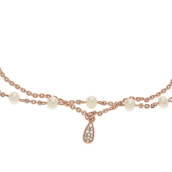 Vòng Đeo Tay Emporio Armani Double-Strand Bracelet Rose Gold Màu Vàng Hồng - Trang sức - Vua Hàng Hiệu