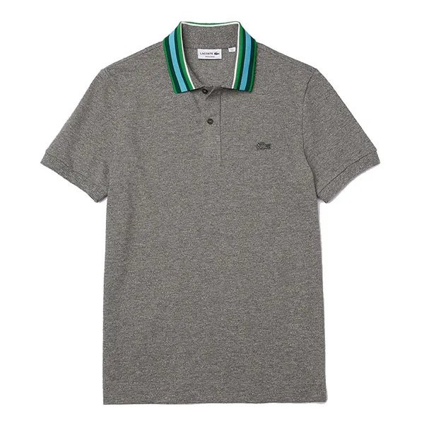 Áo Polo Lacoste Erkek Regular Fit Desenli Gri Polo PH8061 Màu Xám - Thời trang - Vua Hàng Hiệu