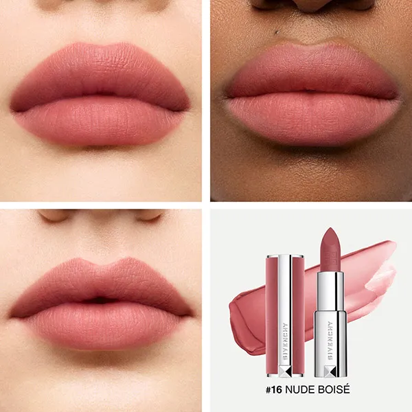 Son Givenchy Le Rouge Sheer Velvet Matte Lipstick N16 Nude Boisé Màu Hồng Nâu (2022) - Son Môi - Vua Hàng Hiệu