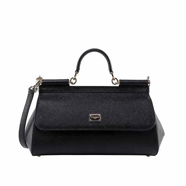 Túi Xách Tay Nữ Dolce & Gabbana D&G Sicily Crossbody Bag Màu Đen