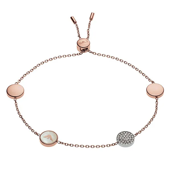 Vòng Đeo Tay Emporio Armani Ladies Rose Gold Tone Màu Vàng Hồng - Trang sức - Vua Hàng Hiệu