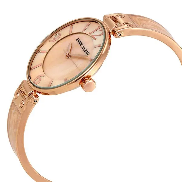 Đồng Hồ Nữ Anne Klein Blush Mother Of Pearl Dial Ladies Watch 2210BMR Màu Vàng Hồng
