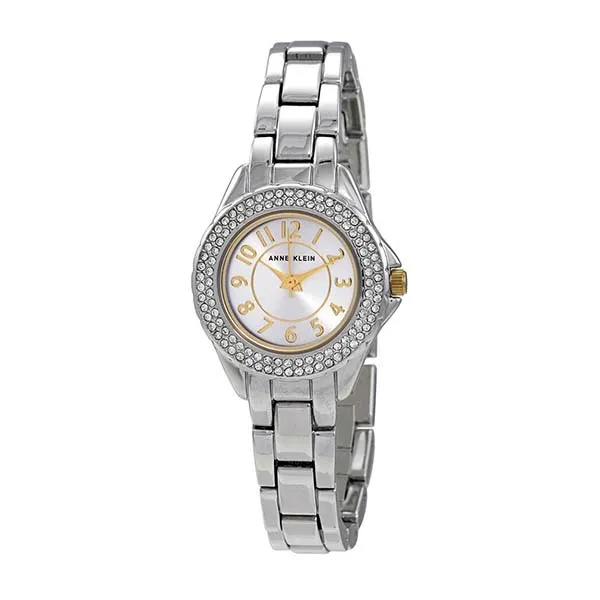 Đồng Hồ Anne Klein Quartz Crystal Silver Dial Ladies Watch 2469SVTT Màu Bạc Mặt Trắng