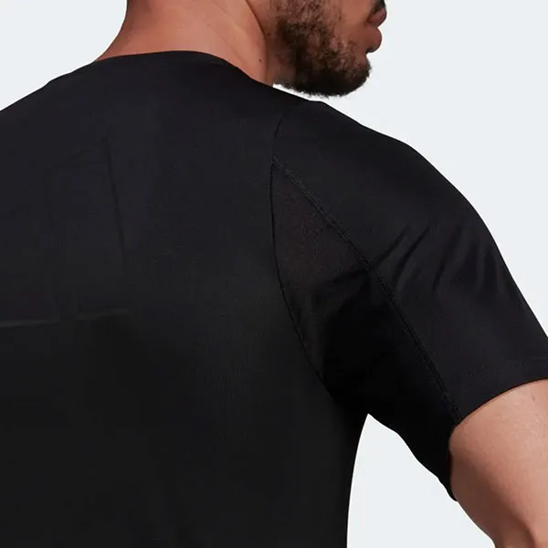 Áo Phông Adidas Run Icons Running Tee Tshirt HC0409 Màu Đen Size L