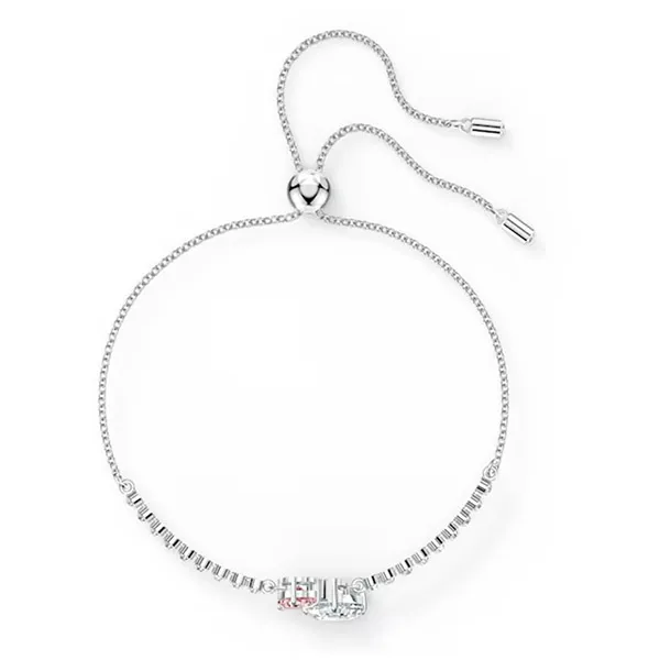 Vòng Đeo Tay Swarovski Attract Soul Bracelet Pink, Rhodium Plated Màu Trắng - Trang sức - Vua Hàng Hiệu