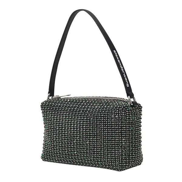 Túi Xách Tay Alexander Wang Heiress Medium Pouch Bag 20122P10 Màu Xanh - Túi xách - Vua Hàng Hiệu