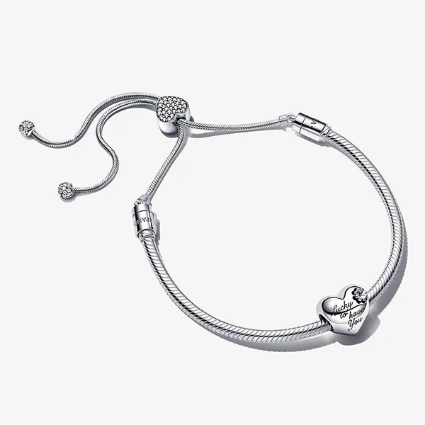 Set Vòng Đeo Tay Pandora Heart & Clover Bracelet 2 Món