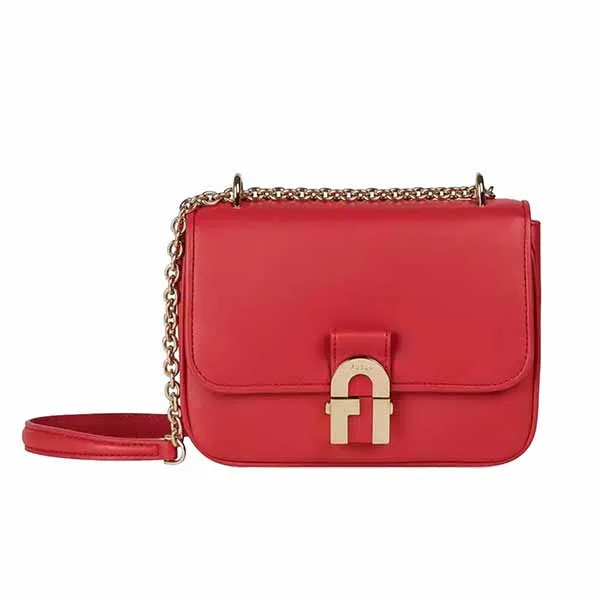 Túi Đeo Chéo Furla Cosy Mini Shoulder Bag Nero Màu Đỏ