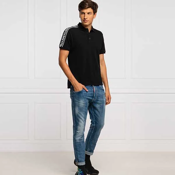 Áo Polo Just Cavalli Regular Fit S01GL0049 Màu Đen - Thời trang - Vua Hàng Hiệu