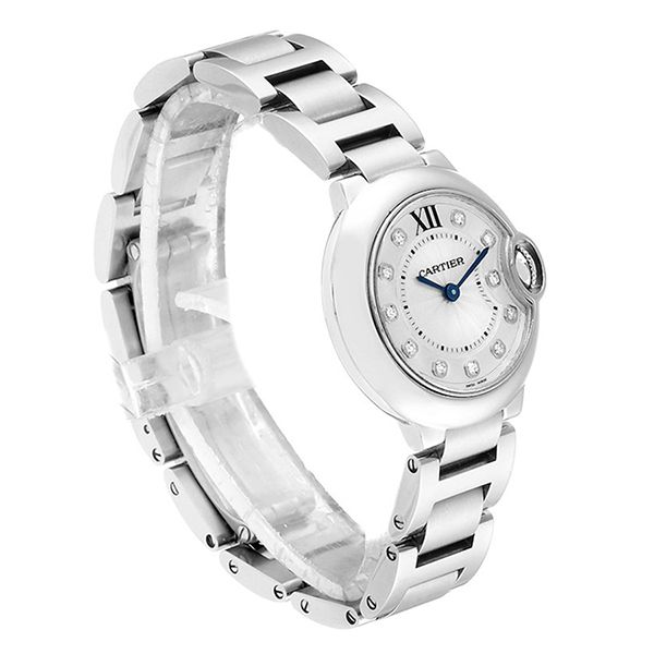 Đồng Hồ Nữ Cartier Ballon Bleu Silver Diamond Dial Ladies Watch WE902073 Màu Bạc - 1