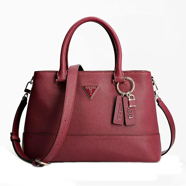 Túi Xách Guess Cordelia Saffiano Handbag HWVG8130060 BUR Màu Hồng Đậm - Túi xách - Vua Hàng Hiệu