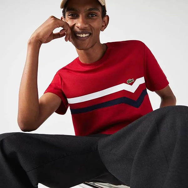 Áo Thun Lacoste Men's T-Shirt TH7974 VLP Màu Đỏ