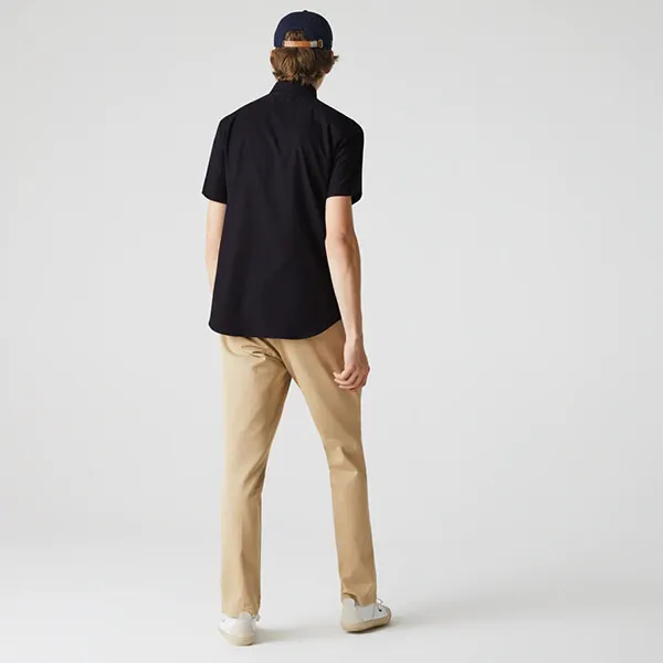 Áo Sơ Mi Lacoste Men’s Regular Fit Piqué Cotton Poplin Shirt CH2741 51 HDE Màu Xanh Đen Size 38 - Thời trang - Vua Hàng Hiệu