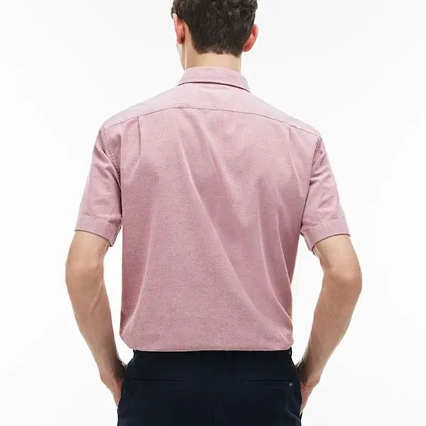 Áo Sơ Mi Lacoste Men's Regular Fit Oxford Cotton Shirt CH9595 MY3 Màu Hồng