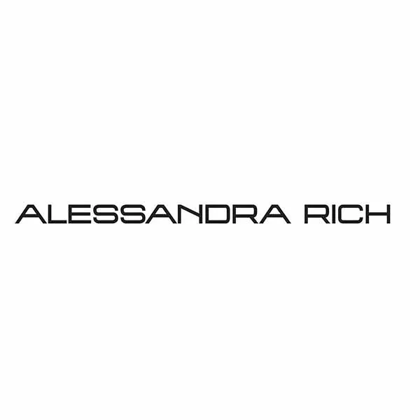 Khuyên Tai Alessandra Rich Mini Crystal Heart Clip-On Earrings Màu Bạc