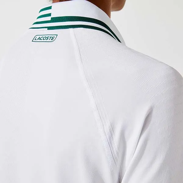 Áo Polo Men’s Lacoste Sport Shirt DH6930 1YU Màu Trắng Size M - 4