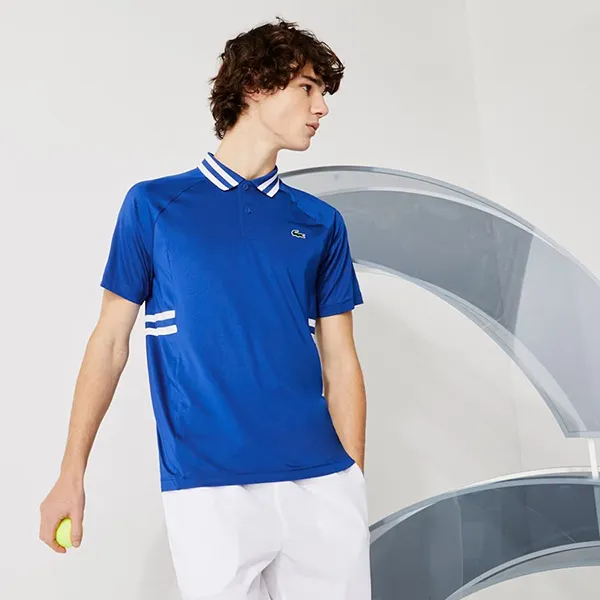 Bộ Thể Thao Lacoste Men's Lacoste Sport X Novak Djokovic Breathable Ultra-Dry DH9615-00-7SB Màu Xanh Trắng Size L
