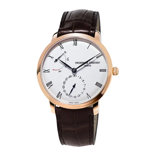 Đồng Hồ Nam Frederique Constant Slimline Automatic Silver Dial Men's Watch FC-723WR3S4 Màu Nâu Mặt Bạc - Đồng hồ - Vua Hàng Hiệu