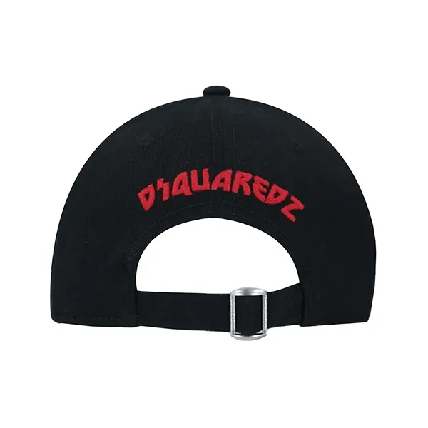 Mũ Dsquared2 Black Gabardine Kick Ass Cap BCM0384 Màu Đen - Mũ nón - Vua Hàng Hiệu