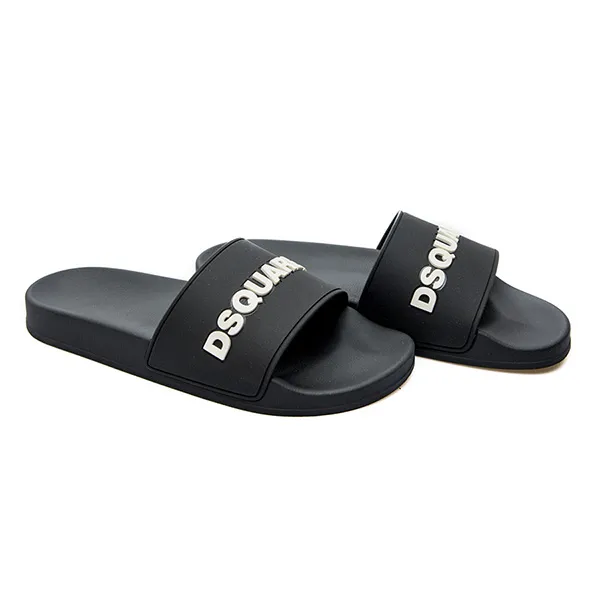 Dép Dsquared2 Sliders Black FFM0023 17205013 Màu Đen