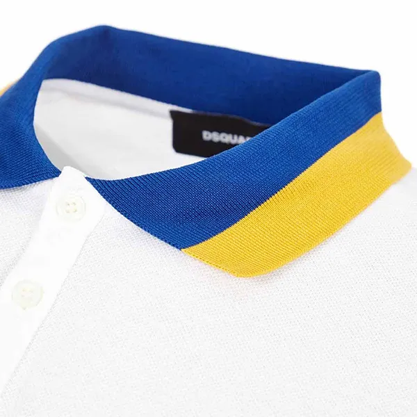 Áo Polo Nam Dsquared2 Polo Shirt S74GL0046 Màu Xanh Trắng Size S - Thời trang - Vua Hàng Hiệu