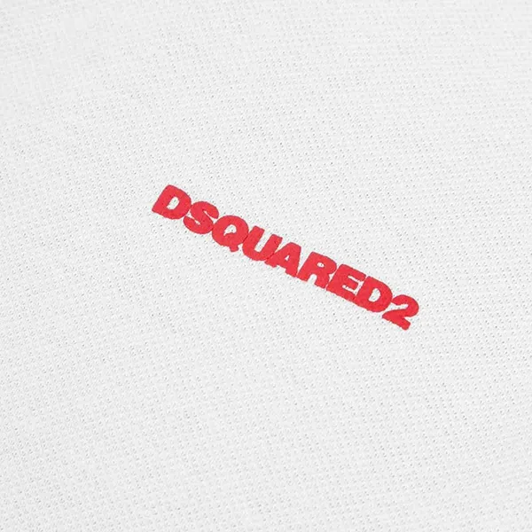 Áo Polo Dsquared2 Polo Shirt With Logo Print S74GL0048 S22743 Màu Trắng - Thời trang - Vua Hàng Hiệu