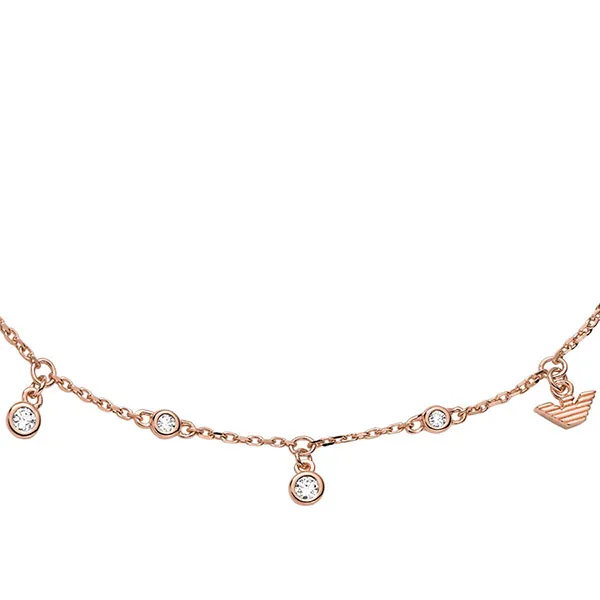 Vòng Đeo Tay Emporio Armani Rose Gold Tone Sterling Silver Bracelet Màu Vàng Hồng - Trang sức - Vua Hàng Hiệu