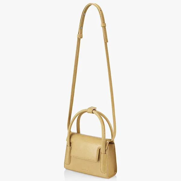Túi Xách Tay Find Kapoor Marty Bag 18 Crinkled Butter Màu Nâu Vàng - Túi xách - Vua Hàng Hiệu