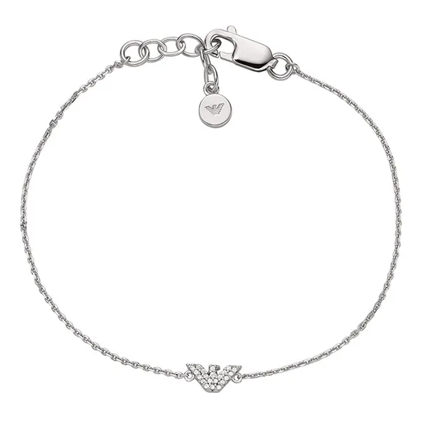 Vòng Đeo Tay Emporio Armani Sterling Silver Chain Bracelet Màu Bạc - Trang sức - Vua Hàng Hiệu