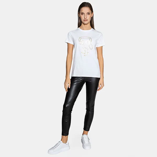 Áo Phông Karl Lagerfeld Ikonik Art Deco 216W1705 Màu Trắng