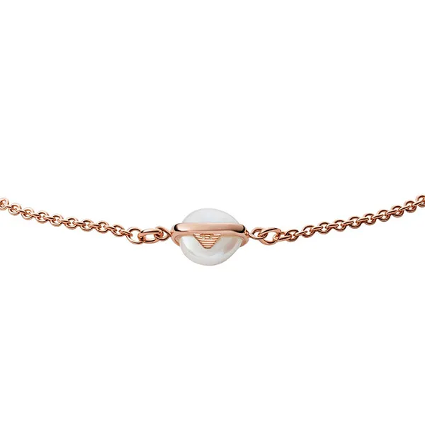 Vòng Đeo Tay Emporio Armani Rose Gold Tone Sterling Silver, Pearl Màu Vàng Hồng - Trang sức - Vua Hàng Hiệu