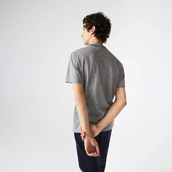 Áo Thun Lacoste Men’s T-Shirt TH8064 QZ8 Màu Xám - Thời trang - Vua Hàng Hiệu