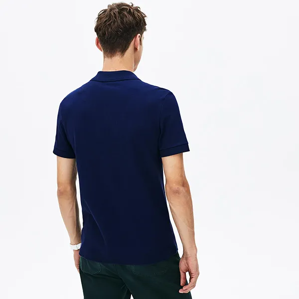 Áo Polo Lacoste Men's Regular Fit Multi Croc Badge Cotton Piqué Màu Xanh Navy Size M