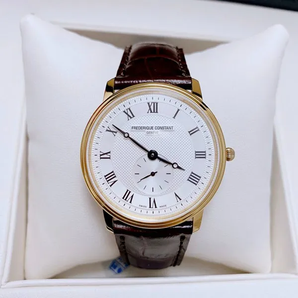 Đồng Hồ Frederique Constant Slimline Gents FC-235M4S5 Màu Nâu - Đồng hồ - Vua Hàng Hiệu