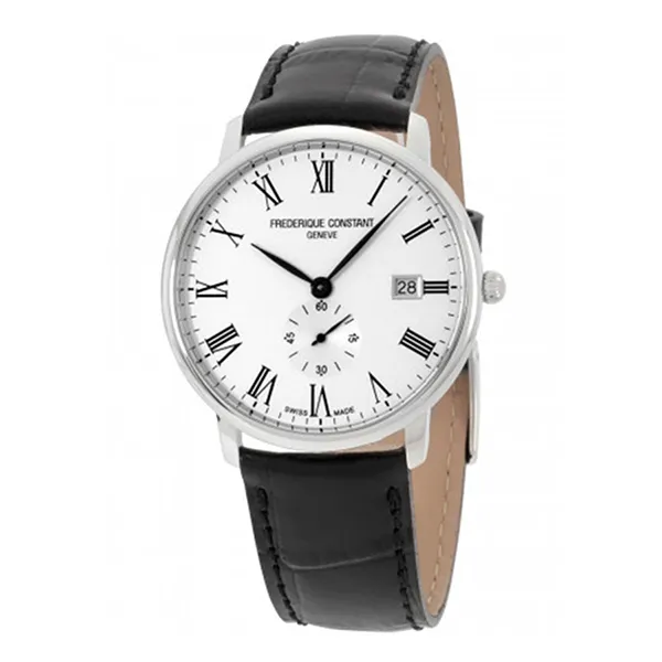 Đồng Hồ Nam Frederique Constant Slimline White Dial Men's Watch FC-245WR5S6 Màu Đen Mặt Trắng - Đồng hồ - Vua Hàng Hiệu