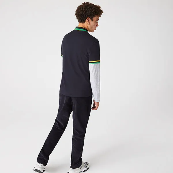 Áo Polo Men’s Lacoste Slim Fit Light Breathable Piqué Polo PH7658 Màu Đen